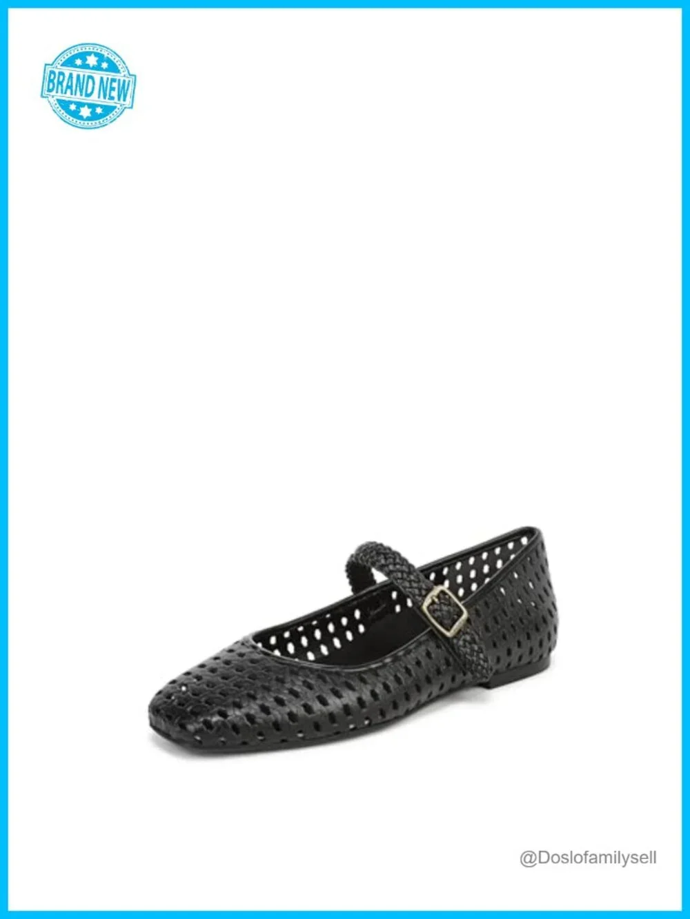Vionic Alameda Woven Mary Jane Flat Square Toe Hook & Loop Arch Support Casual